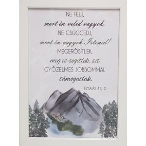 Igés kép, fehér keretben - Ne félj, mert én veled vagyok