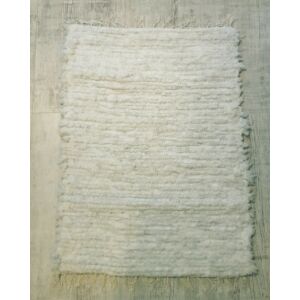 Kézzel szőtt vatelin szürkés-fehéres szőnyeg, 100 cm