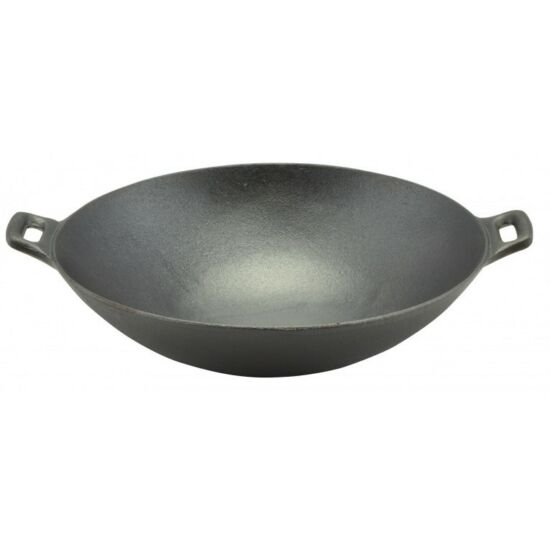 Öntöttvas wok, 37 cm