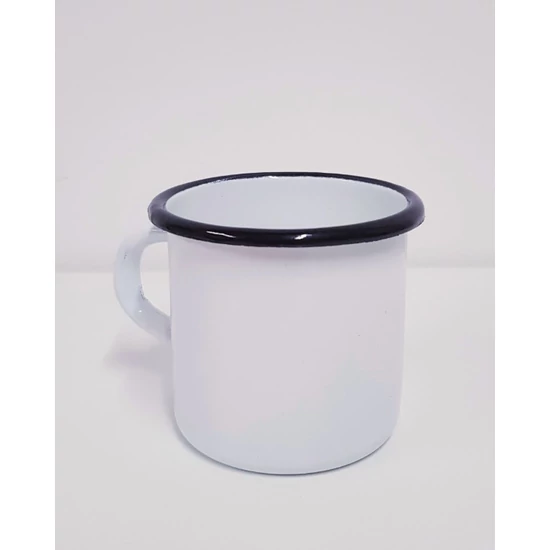 Fehér zománcozott bögre, 4dl