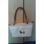 Kép 4/6 - Kézműves női táska zsákvászonból – kékfestős madaras mintával