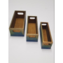 Kép 5/5 - Glamúr 3 részes festett fa tároló doboz szett, asztali rendszerező