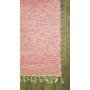 Kép 3/4 - Kézzel szőtt rózsaszín szőnyeg, pamutból, 155X130 cm