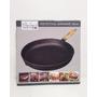 Kép 2/2 - Öntöttvas grill serpenyő, kerek, nyeles - 30 cm