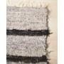 Kép 1/2 - Kézzel szőtt szürke-fekete pamut szőnyeg, 100 cm