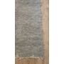 Kép 2/3 - Kézzel szőtt szürke szőnyeg, pamutból, 190X72 cm